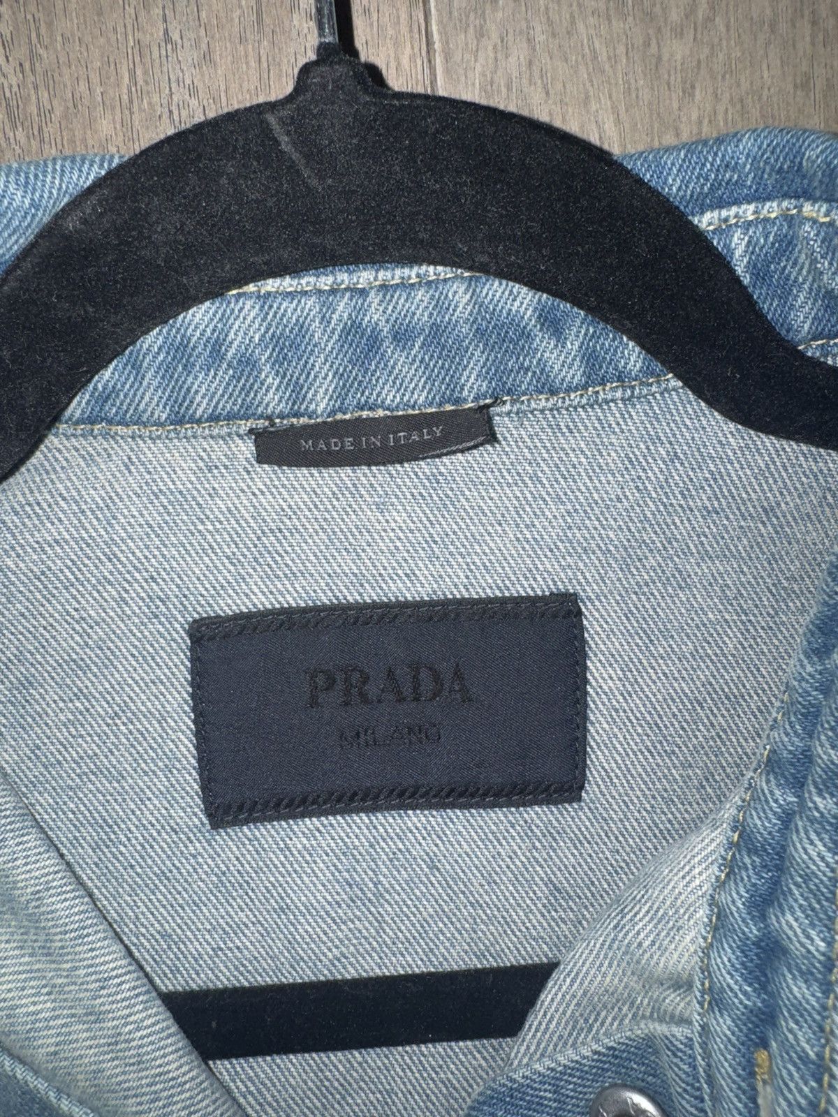 Prada Prada Denim Button-Down Shirt - Sz. M - 9/10 Condition Size US M / EU 48-50 / 2 - 5 Thumbnail