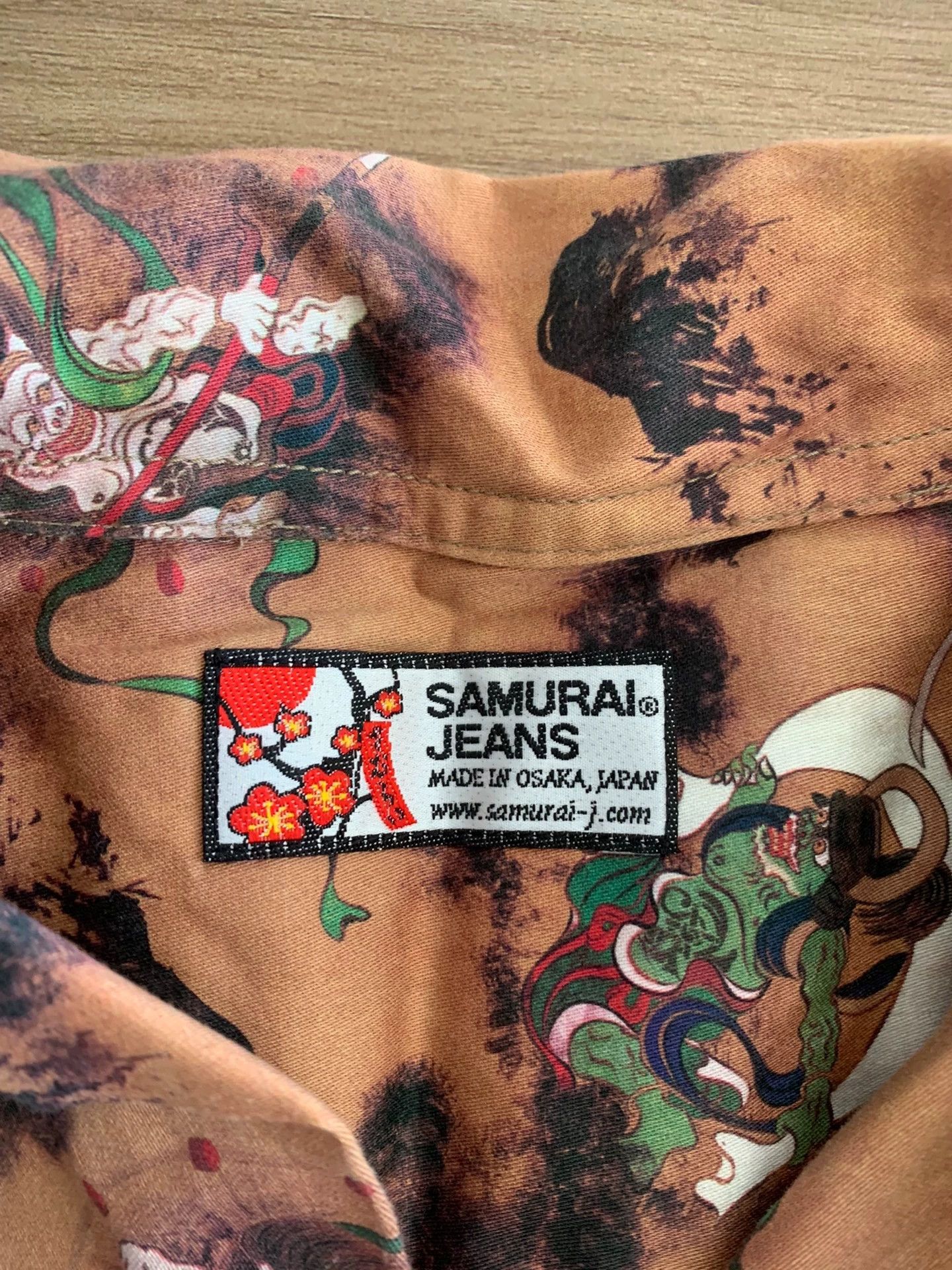 Samurai Jeans SAMURAI JEANS Fujin Raijin Hawaiian Short XXL Worn Size US XXL / EU 58 / 5 - 2 Thumbnail