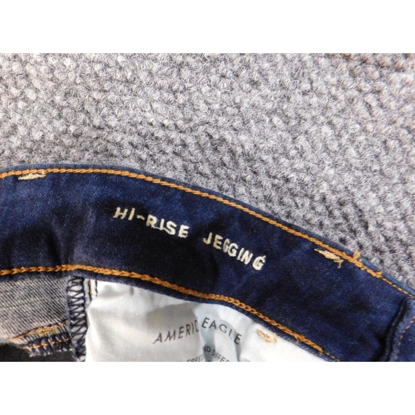 American Eagle Outfitters American Eagle Outfitters Jeans Jegging Blue Distressed 2 Womens Mid Rise 30in Inseam Denim Cotton Spandex Zip Size 26" / US 2 / IT 38 - 5 Thumbnail