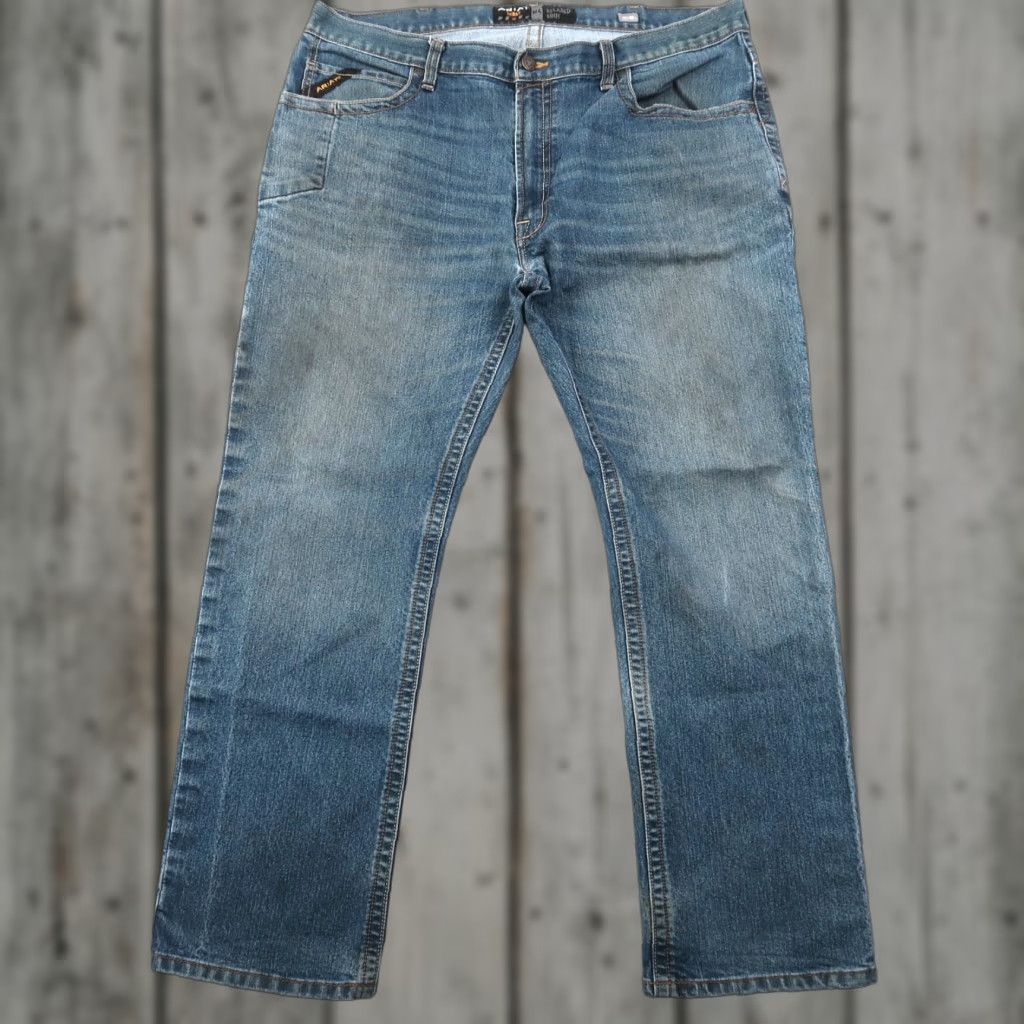 Ariat Ariat M4 Relaxed Boot Cut Jeans Men’s Size 40x32 Blue Denim Work Jeans Size US 40 / EU 56 - 1 Thumbnail