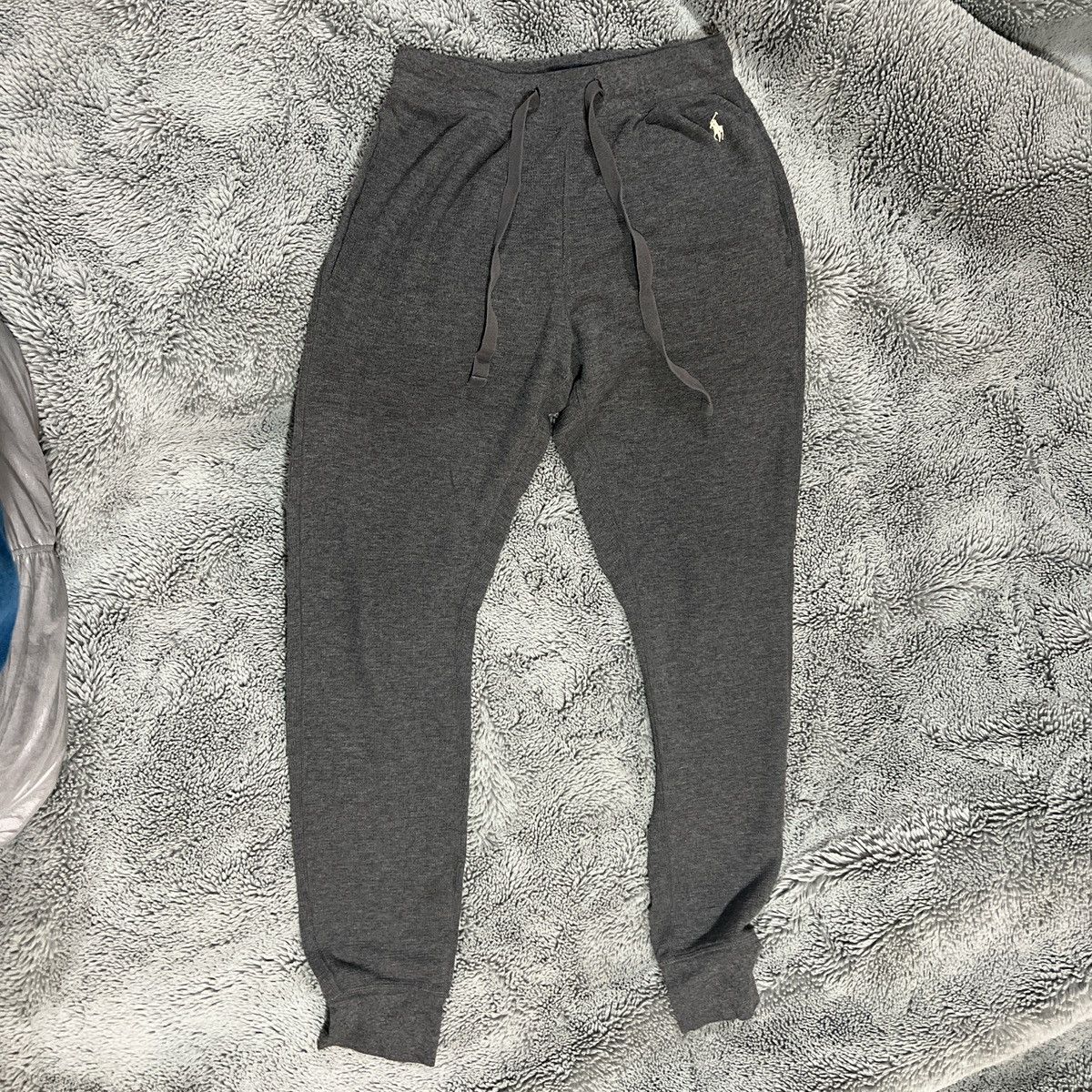 Polo Ralph Lauren Polo Waffle-knit Sleepwear Joggers (S/Gray) Size US 30 / EU 46 - 1 Thumbnail