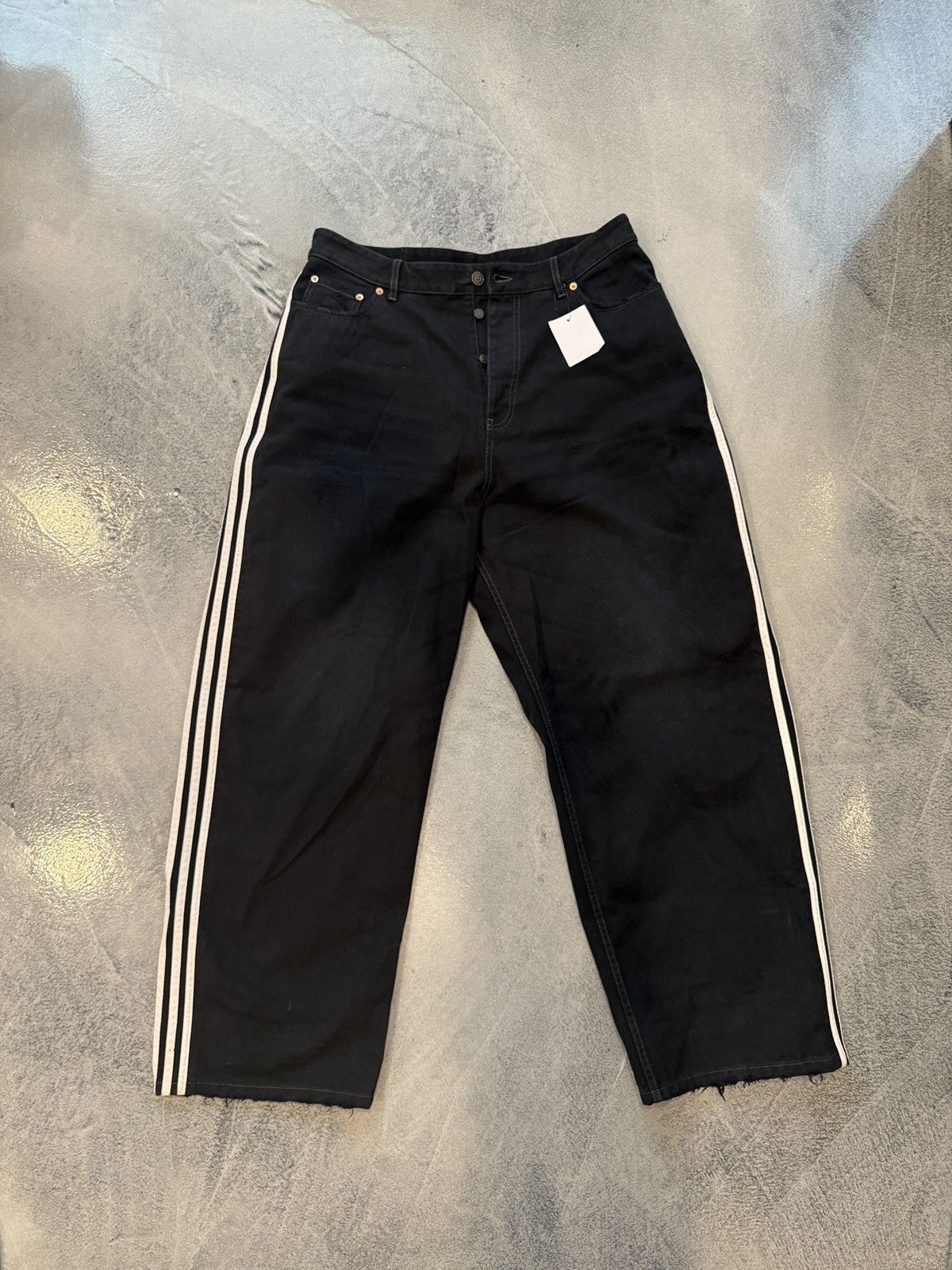 Baggy Jeans Topman Mens Black Jeans BALENCIAGA Layered Shell