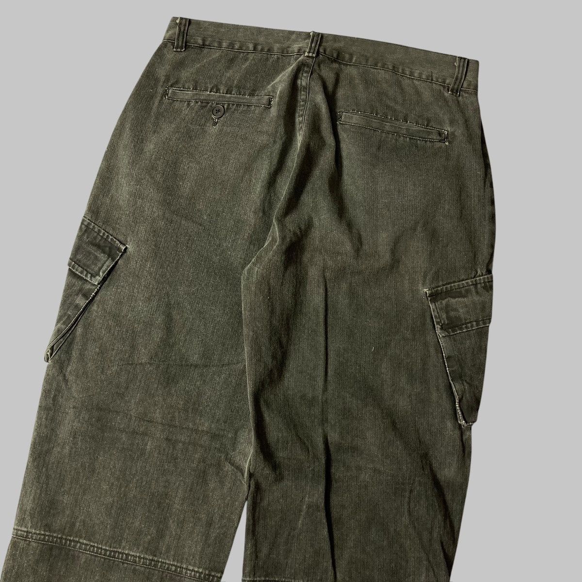 Designer × Japanese Brand PARADISE.INC Cargo Washed Jogger Pants💥 Size US 32 / EU 48 - 5 Thumbnail
