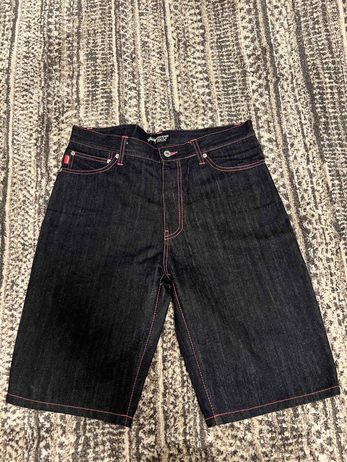 Stussy Stussy Pink Denim Jorts | Grailed