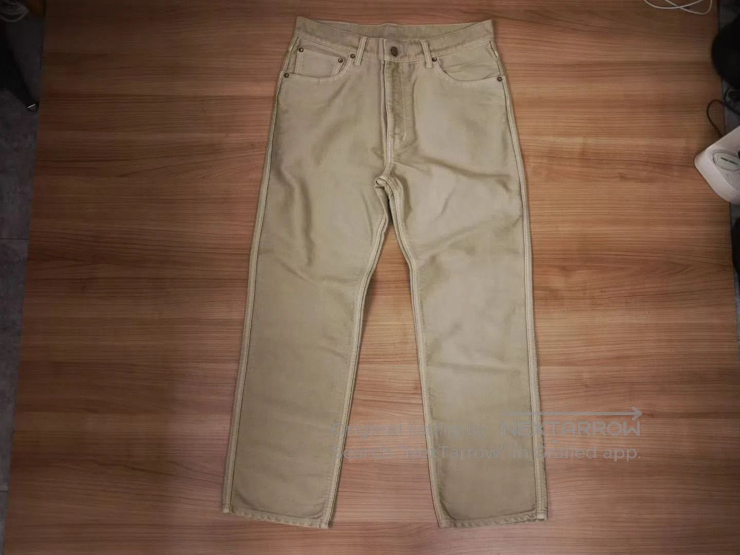 Visvim VISVIM FLUXUS 10 MOLESKIN BEIGE PANTS. Size US 30 / EU 46 - 1 Thumbnail