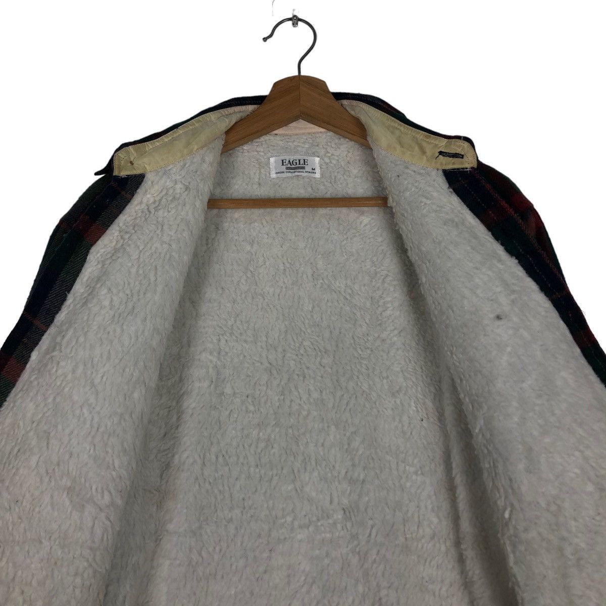 Flannel 🔥Vtg Flannel Wool Jacket Eagle Japan Tartan Design Checked Size US M / EU 48-50 / 2 - 12 Thumbnail