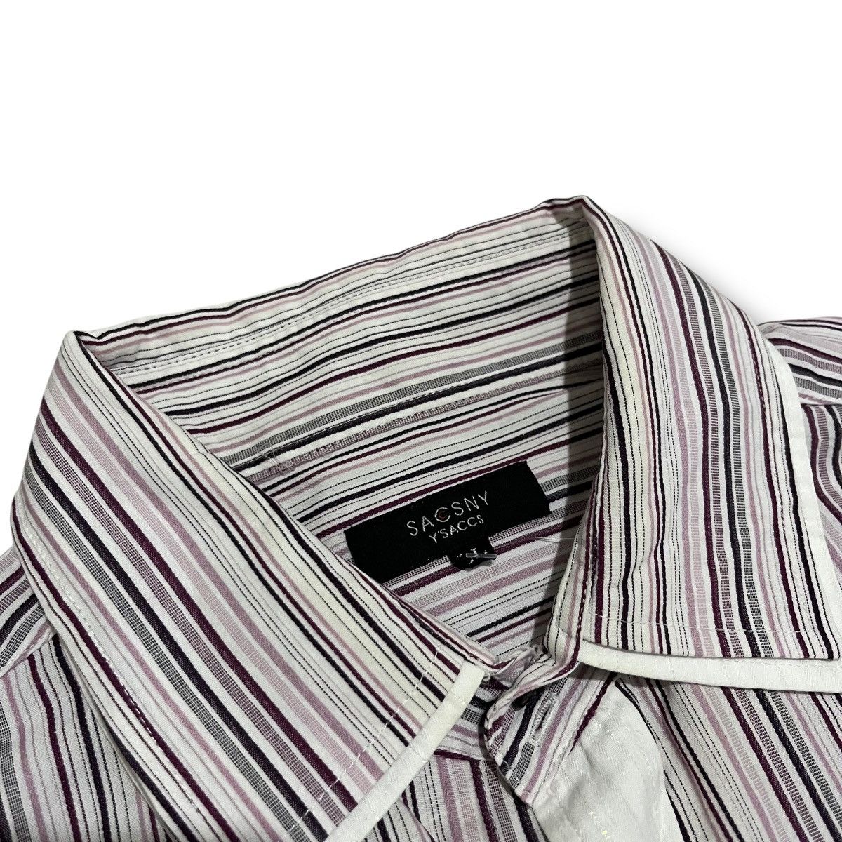 Yohji Yamamoto Shadow striped yohji yamamoto button ups shirt Size US L / EU 52-54 / 3 - 6 Thumbnail