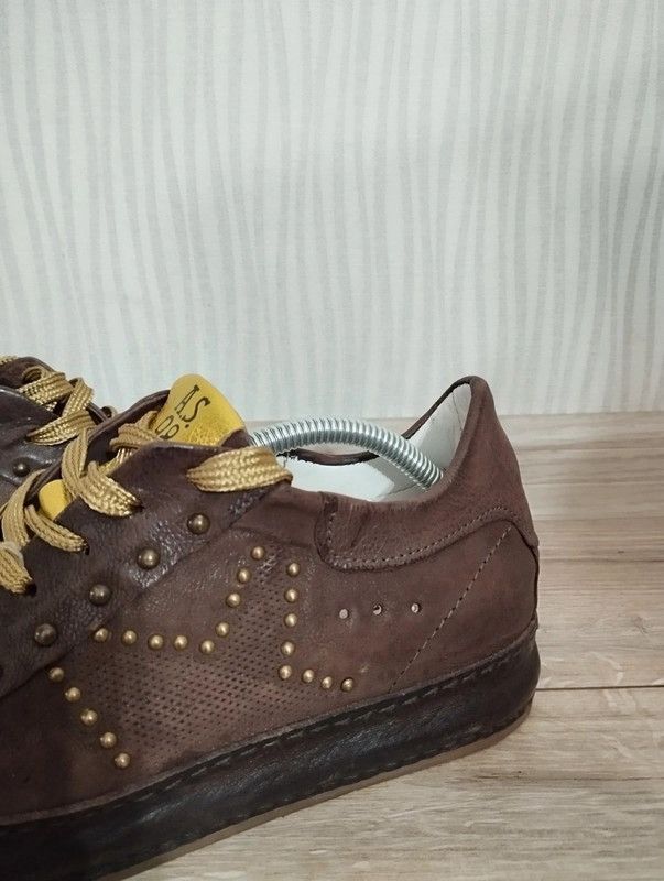 A.S.98 AS 98 Air Step size 37 leather brown sneakers Size US 7 / IT 37 - 3 Thumbnail