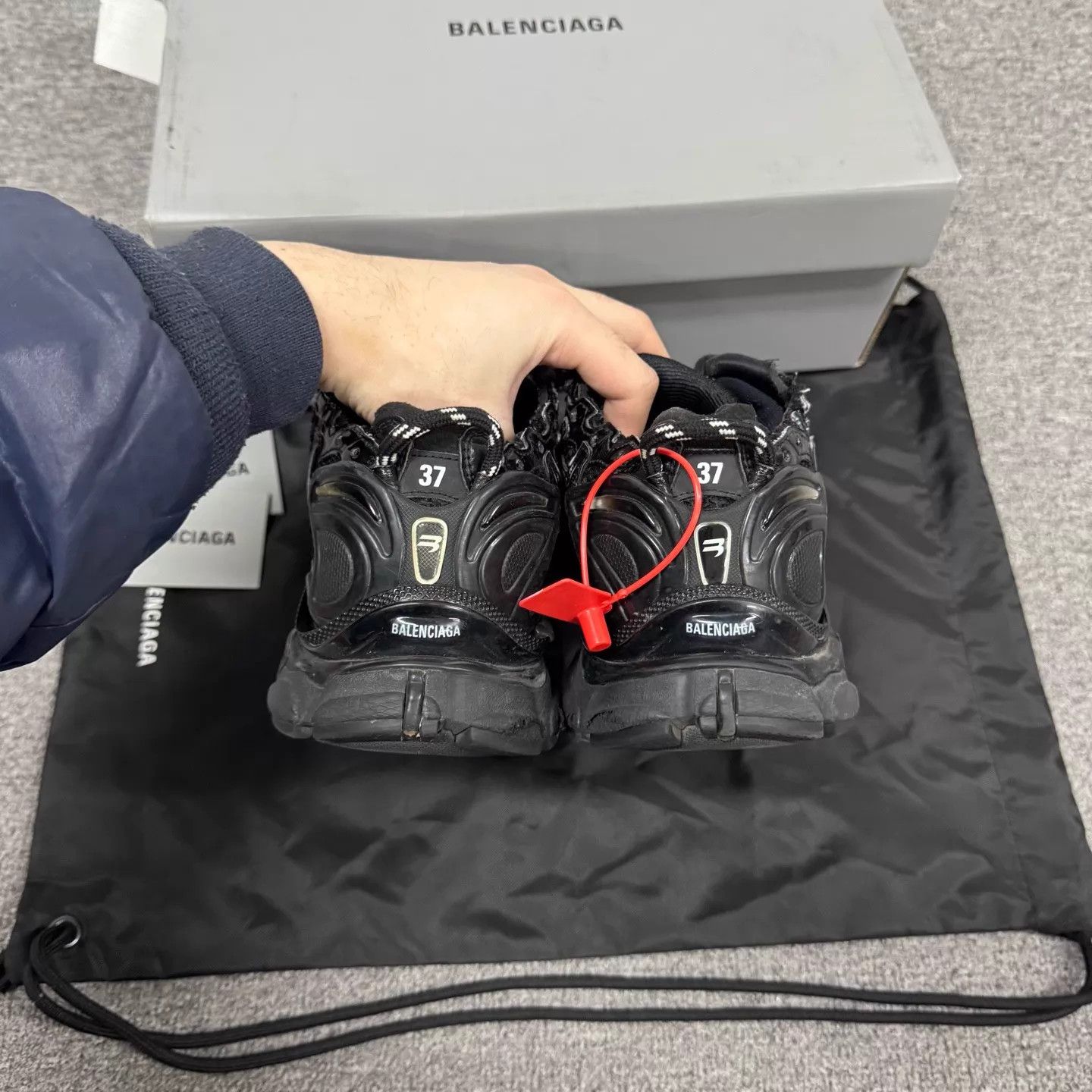 Balenciaga Balenciaga Black Runner 37 99 New w/Box Size US 6.5 / IT 36.5 - 5 Thumbnail