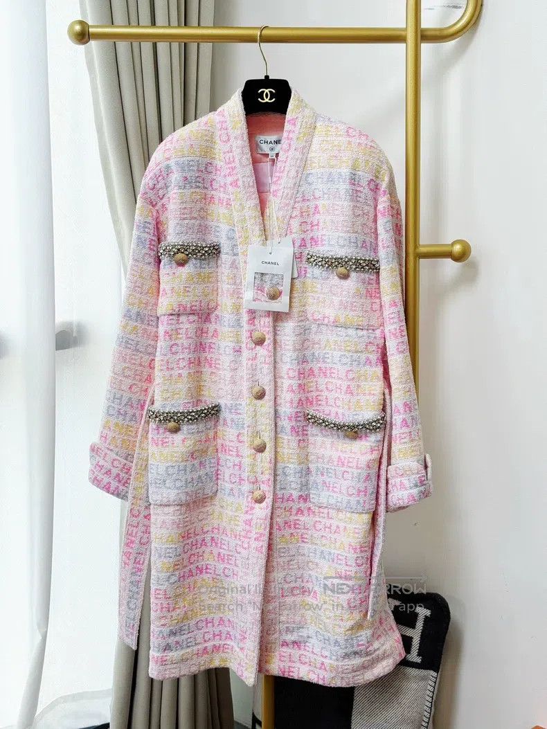 Chanel Chanel 24C early spring show pink full print colour letter Size XXS / US 00 / IT 34 - 1 Thumbnail