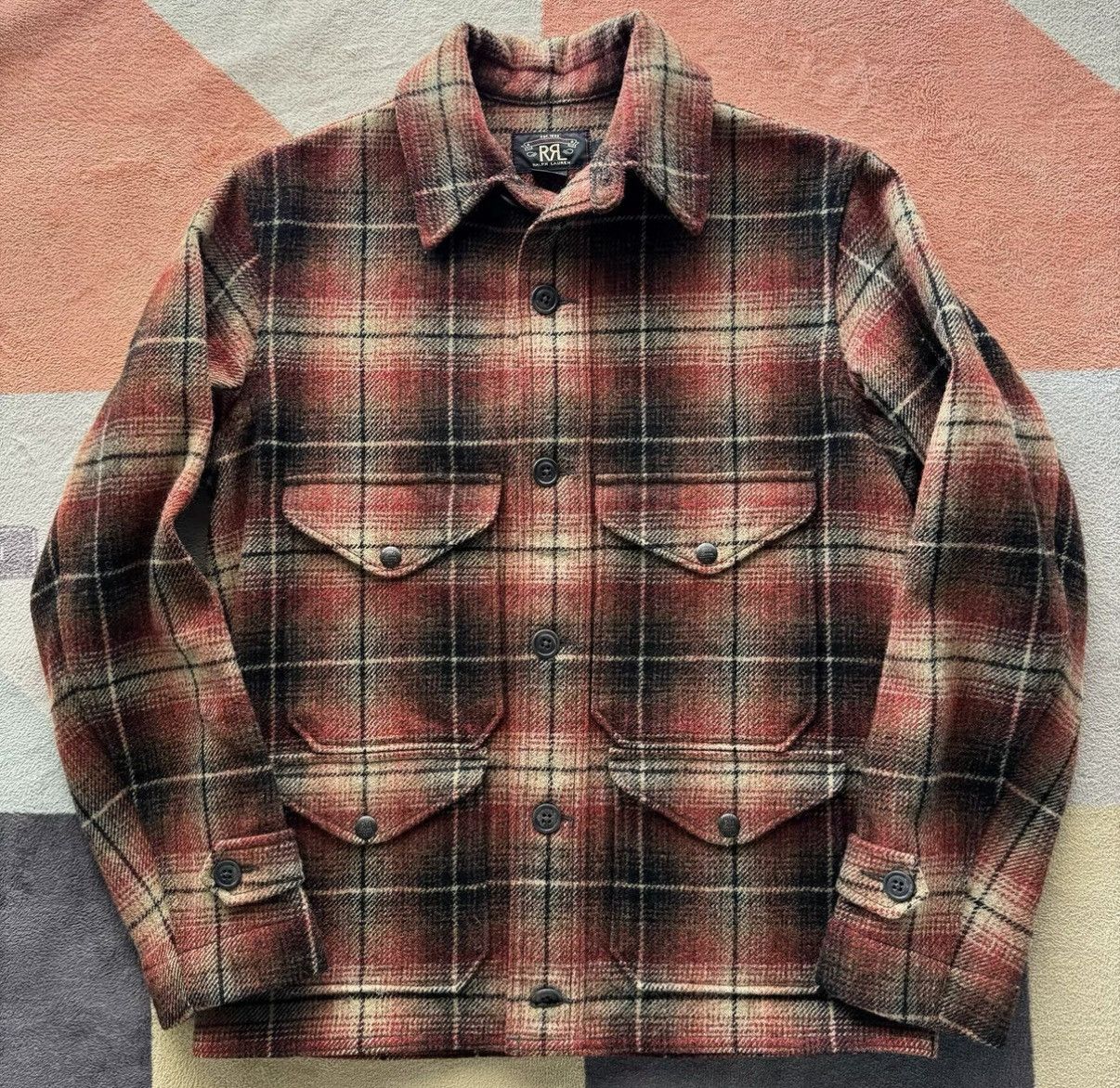 Ralph Lauren Ralph Lauren Double RL RRL Wool Tweed Safari Jacket K22 Size US S / EU 44-46 / 1 - 1 Thumbnail