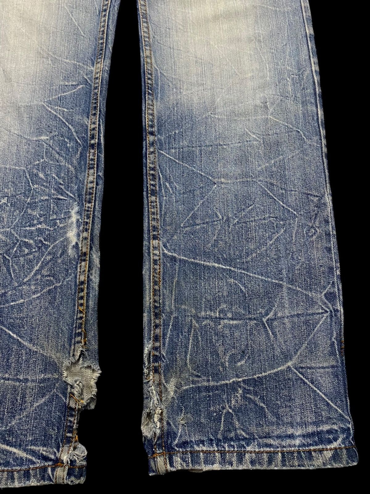 Japanese Brand Japanese Brand Nylaus Thunder Double Waist Trash Loose Jeans Size US 30 / EU 46 - 8 Thumbnail