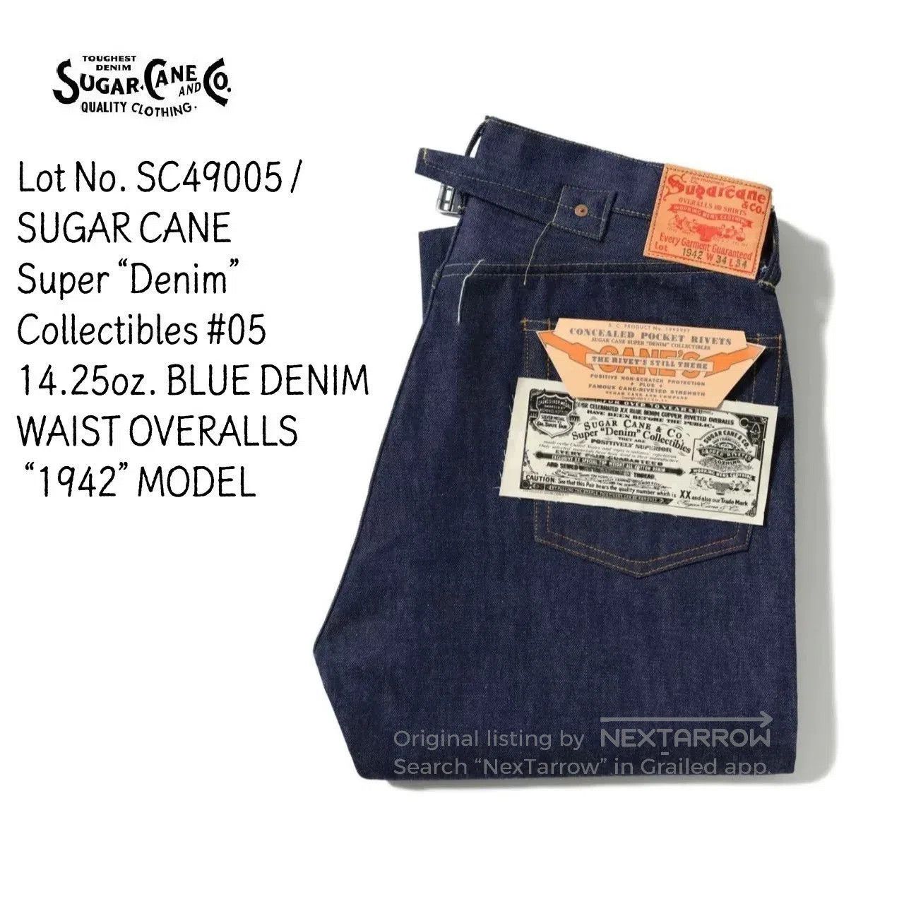 Sugar Cane Sugar Cane 1942 14oz Parisian Button Straight Jeans. Size US 36 / EU 52 - 8 Thumbnail