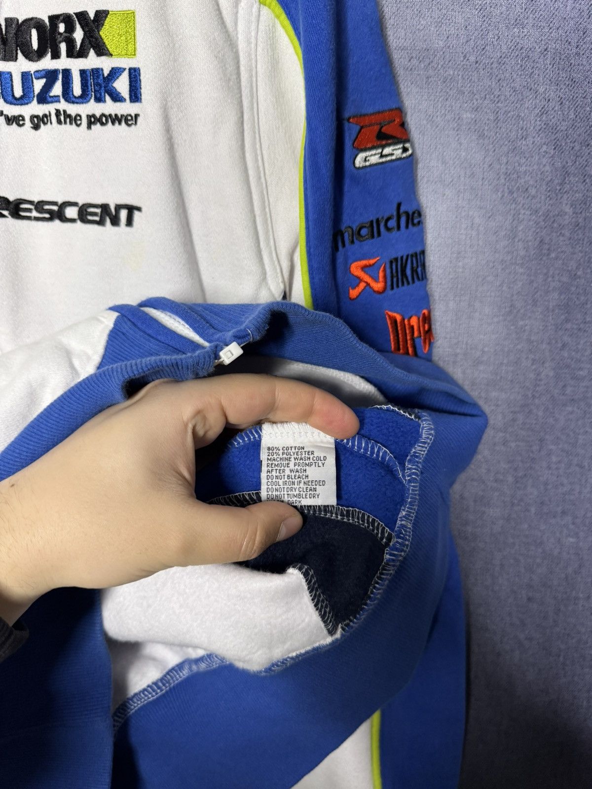Vintage Vintage Suzuki Workx Racing Motorex Full Zip Jacket Nascar Size US L / EU 52-54 / 3 - 11 Thumbnail