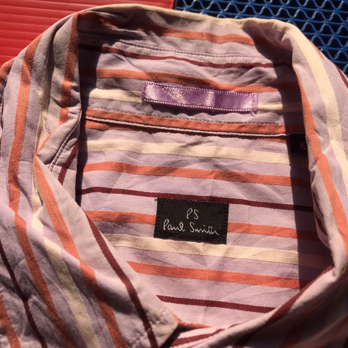 Paul Smith Vintage Paul Smith of london Candy Stripes Short Shirt Size US M / EU 48-50 / 2 - 2 Thumbnail