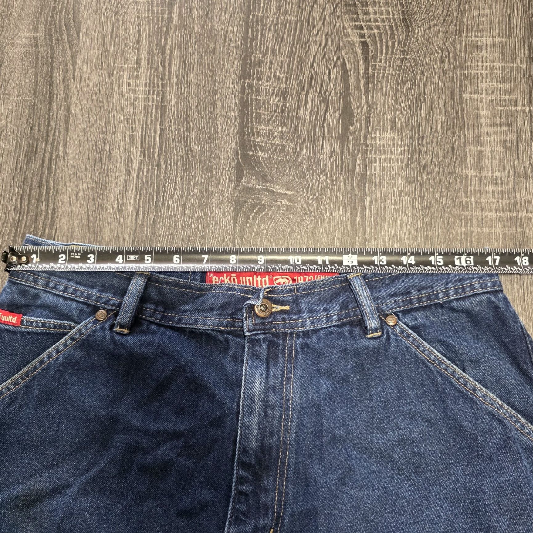 Ecko Unltd. VINTAGE Y2K Ecko Unltd Baggy Shorts Mens 34 Blue Carpenter Grunge Jorts Denim Size US 34 / EU 50 - 7 Thumbnail