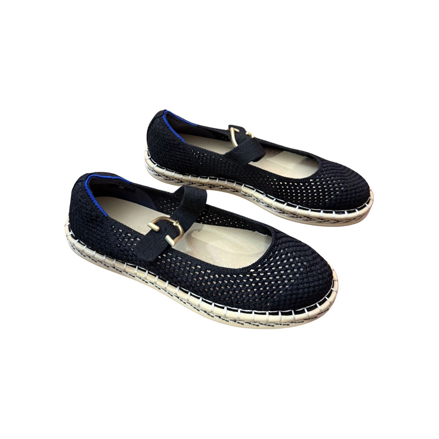 Rothy's ROTHY'S The Espadrille Mary Jane Black NWOB $149 Sz 7 SOLD O Size US 7 / IT 37 - 2 Thumbnail