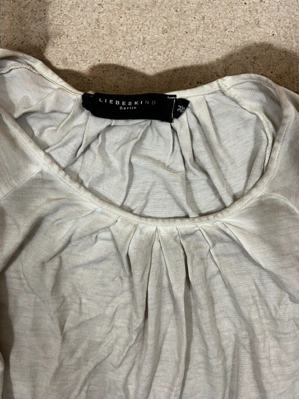 LIEBESKIND BERLIN Liebeskind Berlin beige blouse size M/L Size M / US 6-8 / IT 42-44 - 5 Thumbnail