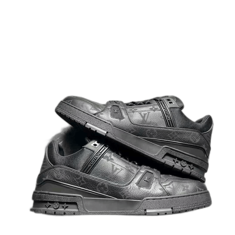 Louis Vuitton Louis Vuitton Louis Vuitton Trainer Sneakers Black Colorwa Size US 11 / EU 44 - 1 Thumbnail