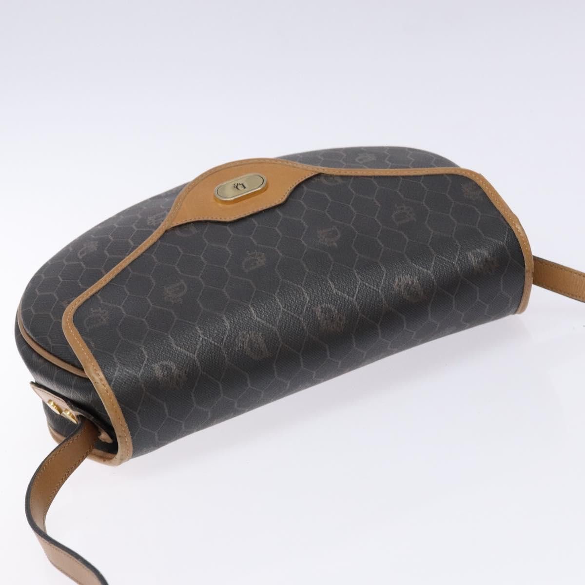 Dior DIOR Honeycomb Canvas Shoulder Bag Pvc Black Gold Size ONE SIZE - 6 Thumbnail