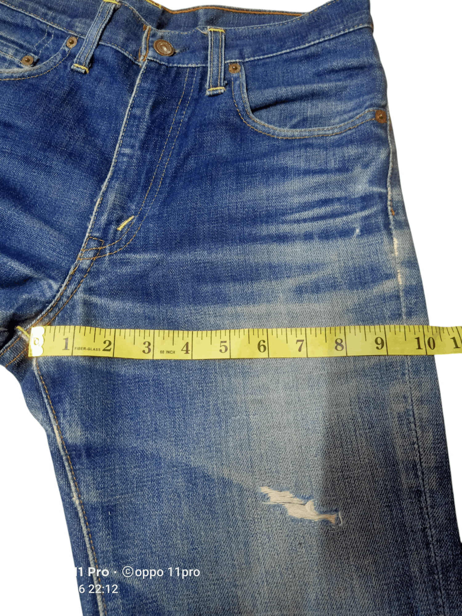If Six Was Nine Levis Vtg LVC 517 Big E Non Selvedge Distressdenim Size US 28 / EU 44 - 18 Thumbnail