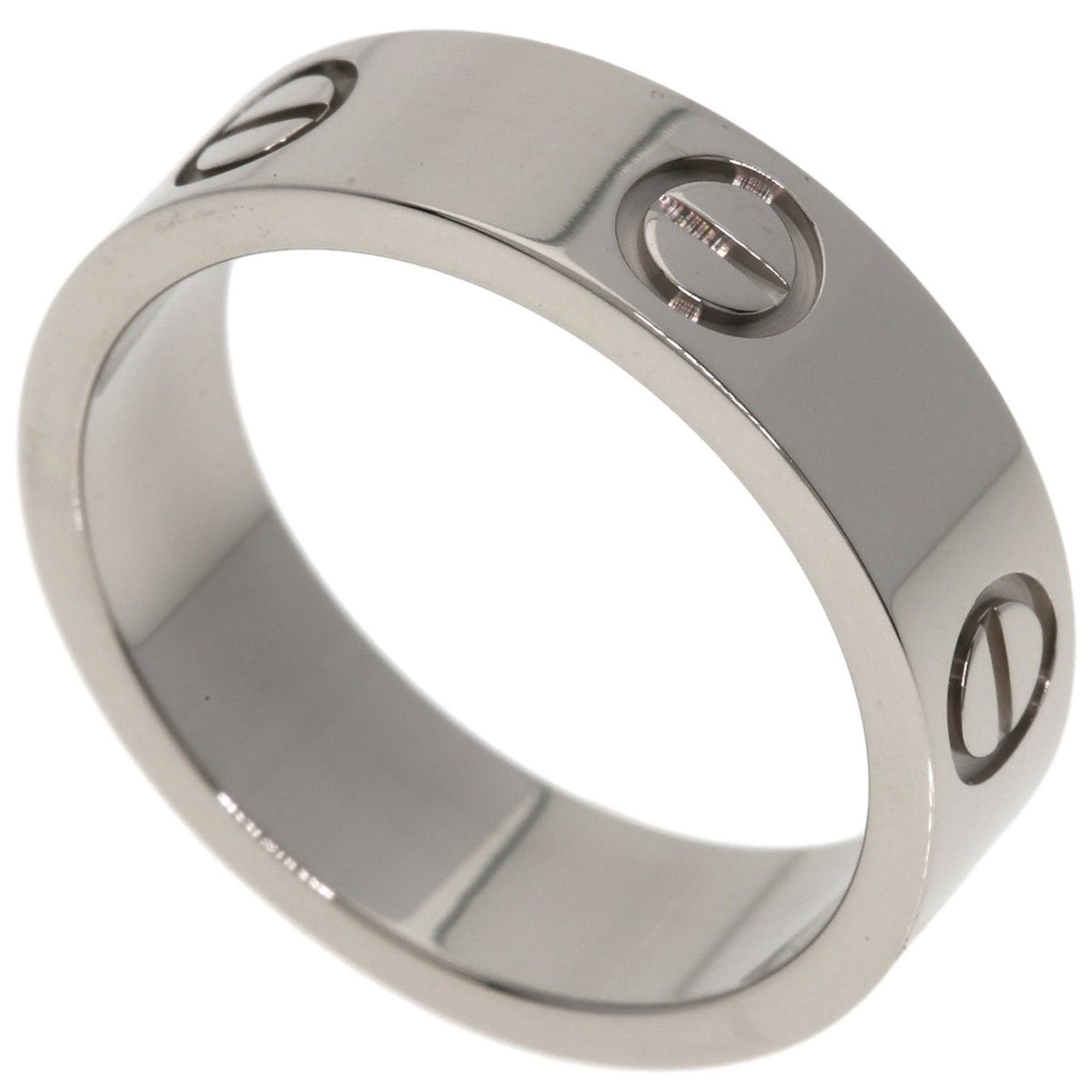 Cartier Cartier Love Ring #53, 18K White Gold, Women's Ring, CARTIER Size ONE SIZE - 1 Thumbnail