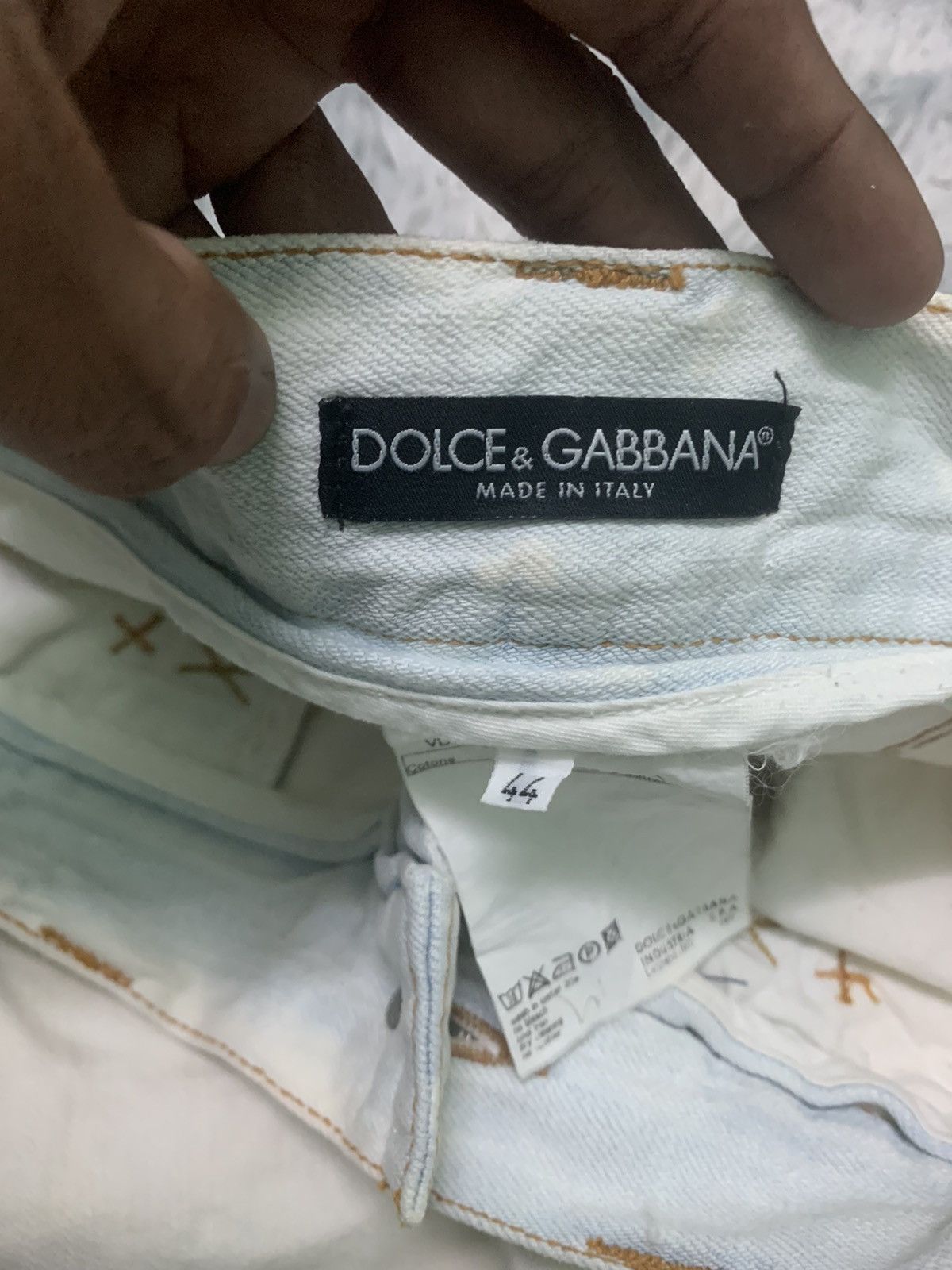 Dolce & Gabbana SS 2002 DOLCE GABANNA FLARE DISTRESSED PANT Size US 30 / EU 46 - 9 Thumbnail