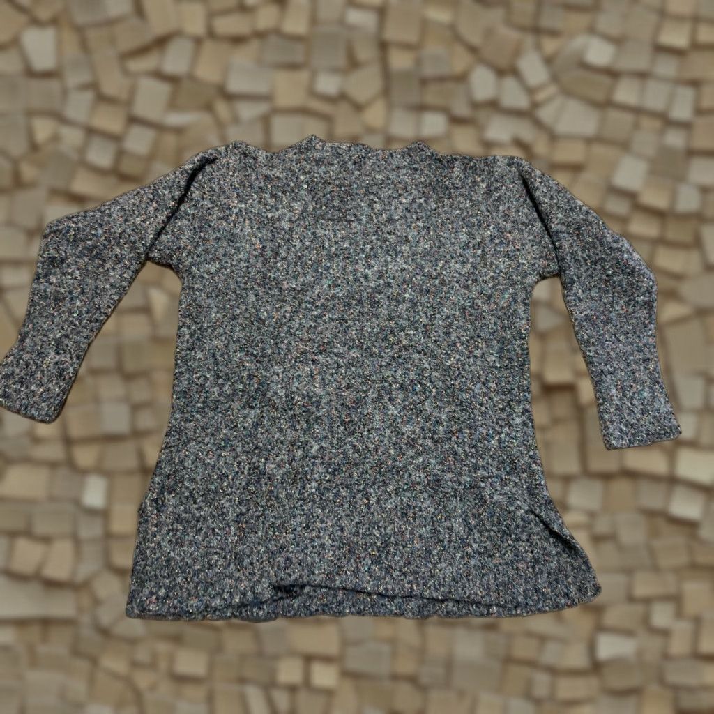 Vintage Victoria Jones Sweater Women's Small Gray Wool Blend Pullover Casual Knit Pullover Size S / US 4 / IT 40 - 1 Thumbnail