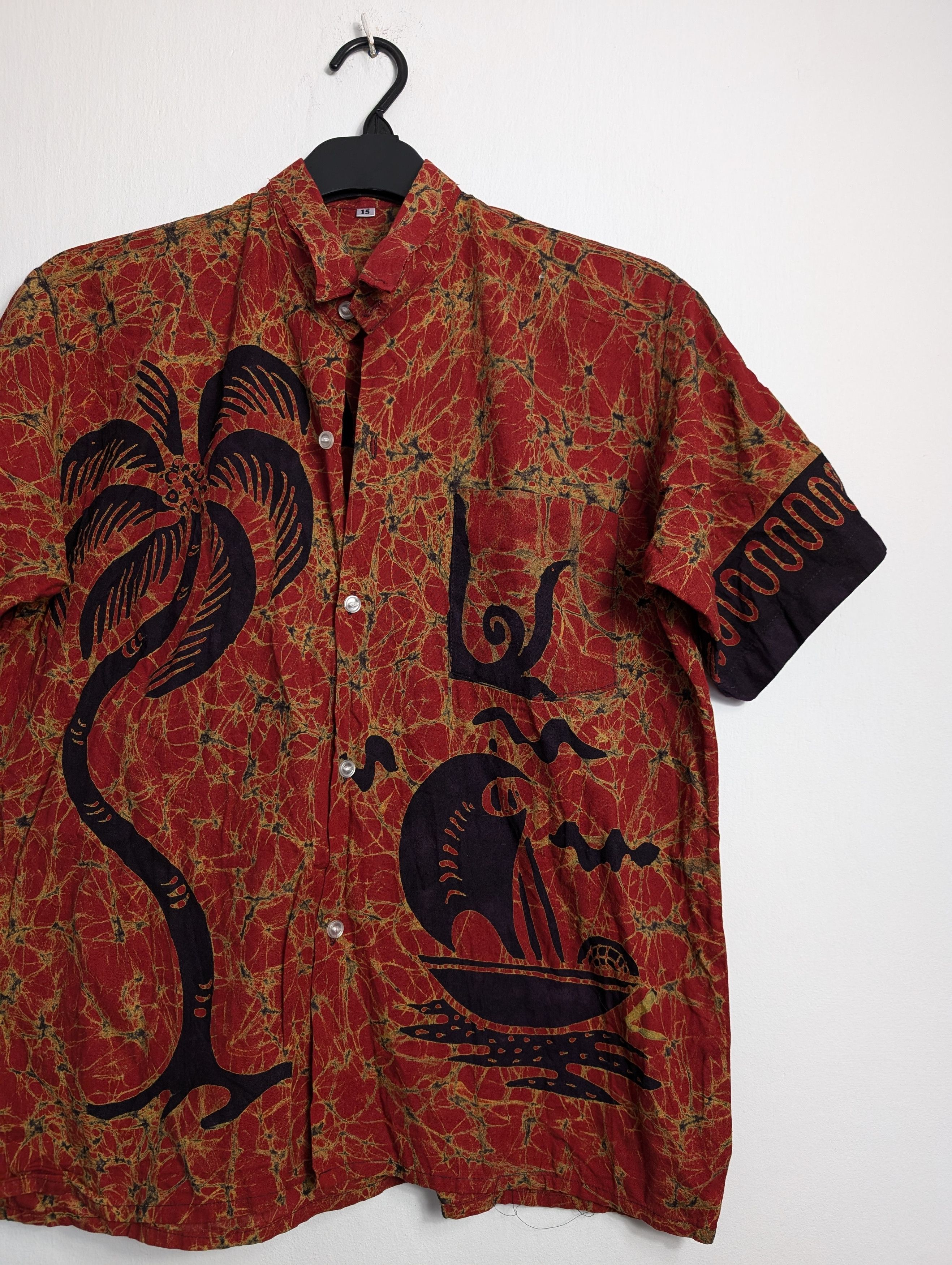 Vintage Vintage Y2K Hawaiian Shirt - Summer Floral Palm Tree Print Size US S / EU 44-46 / 1 - 2 Thumbnail