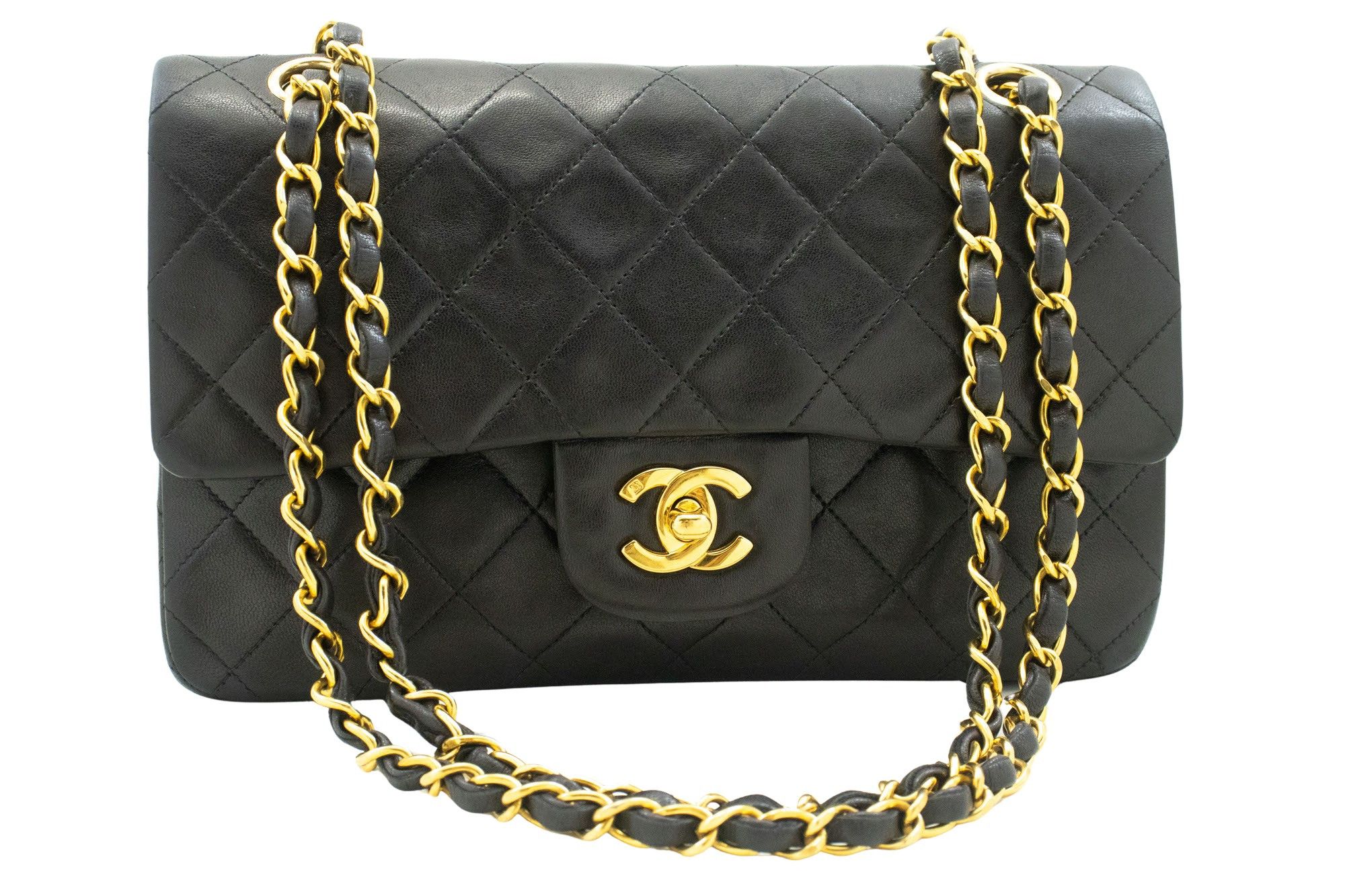 Chanel Timeless 23 Black Leather Shoulder Bag (Pre-Owned) Size ONE SIZE - 1 Thumbnail