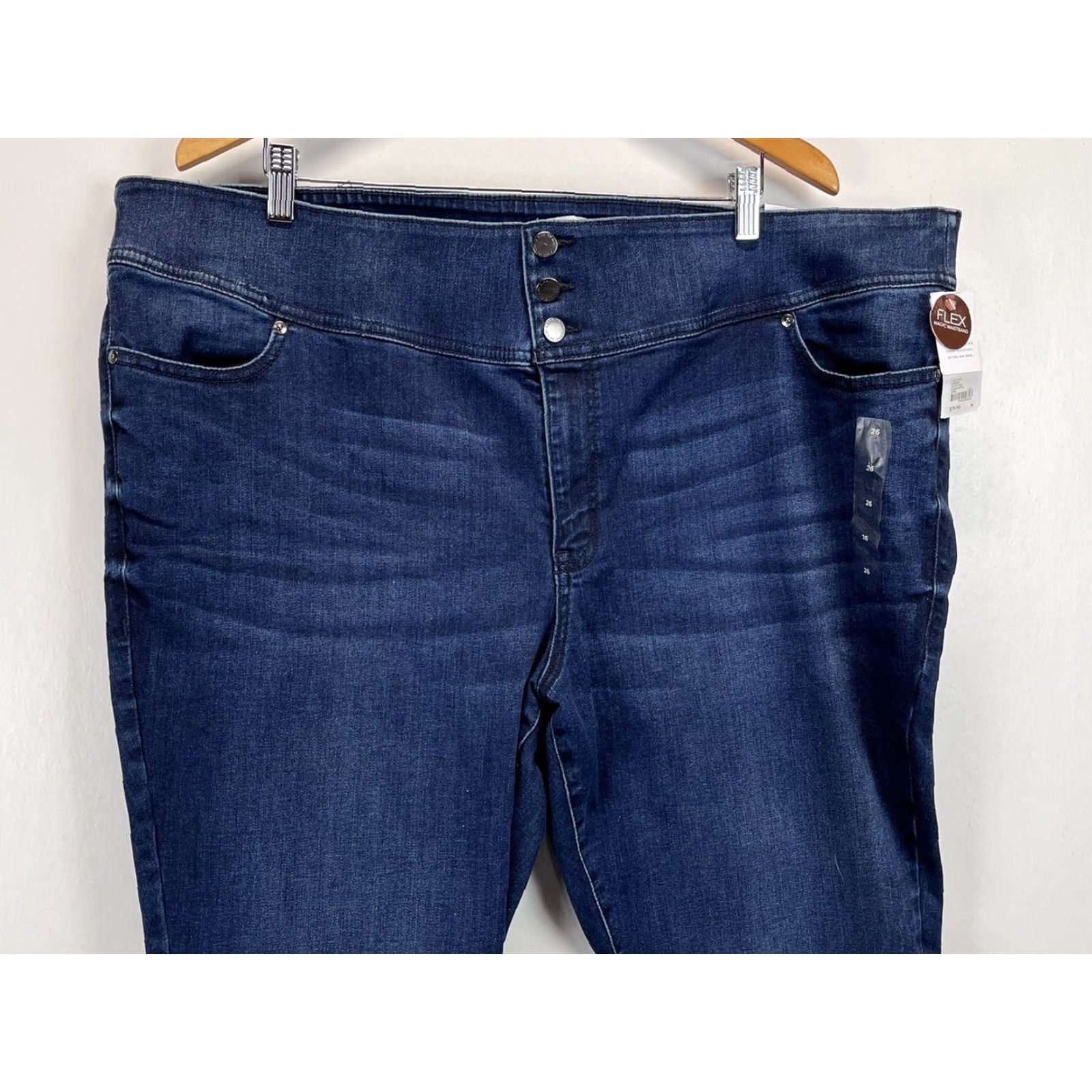 Vintage Lane Bryant High Rise Jegging Jeans Blue Plus Size 26 Women Size 26" / US 2 / IT 38 - 2 Thumbnail
