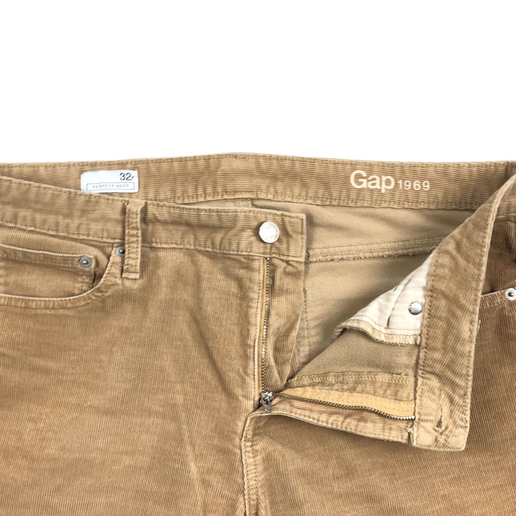 Gap Gap Pants Womens Size 32R Bootcut Corduroy Brown 1969 Gap 1969 Chino Pant Womens Regular 32in Inseam Brown Corduroy Size 24" / US 00 / IT 34 - 2 Thumbnail