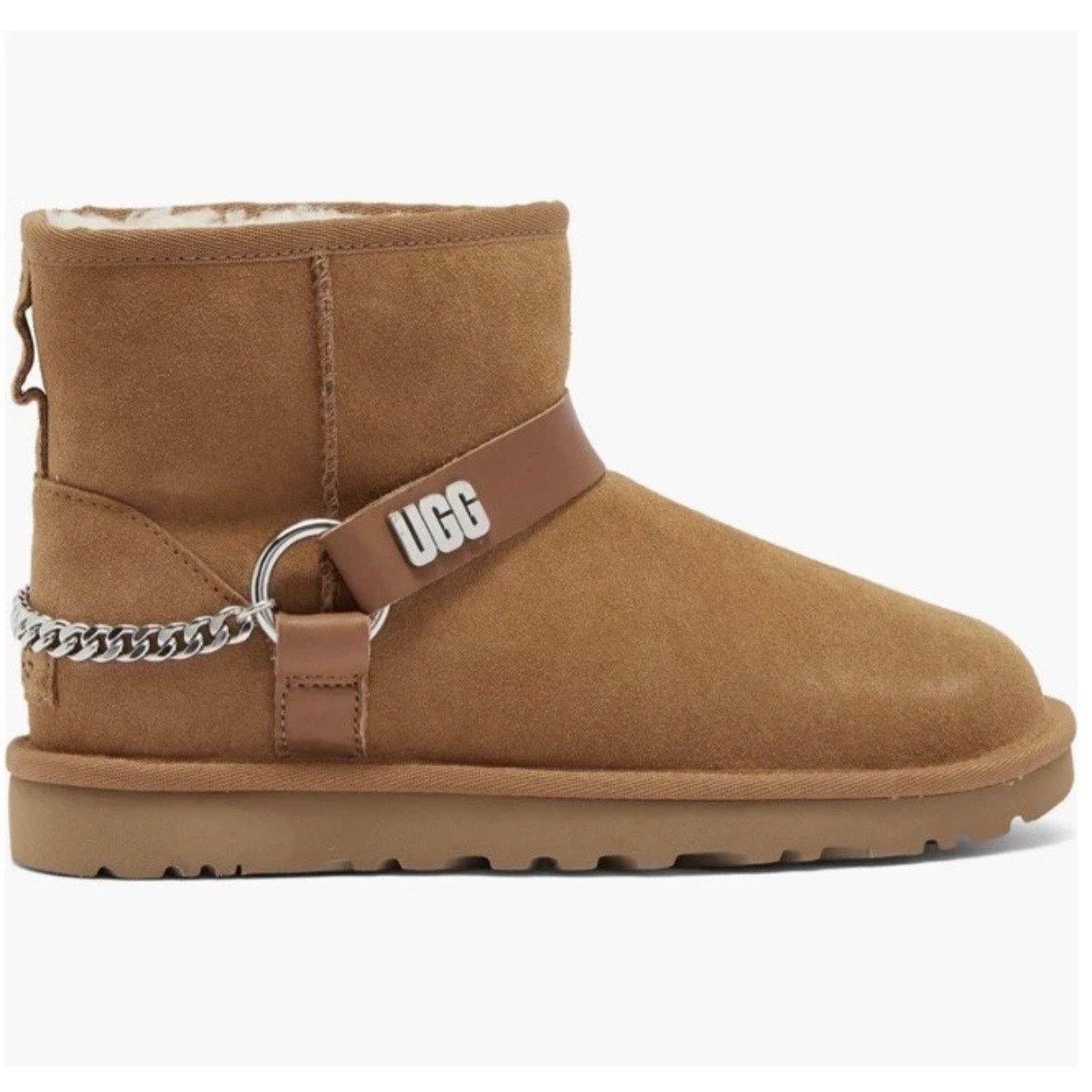 Ugg UGG WOMEN'S 5 CLASSIC CHAINS II CHESTNUT SHEARLING 1135090 Size US 5 / IT 35 - 1 Thumbnail