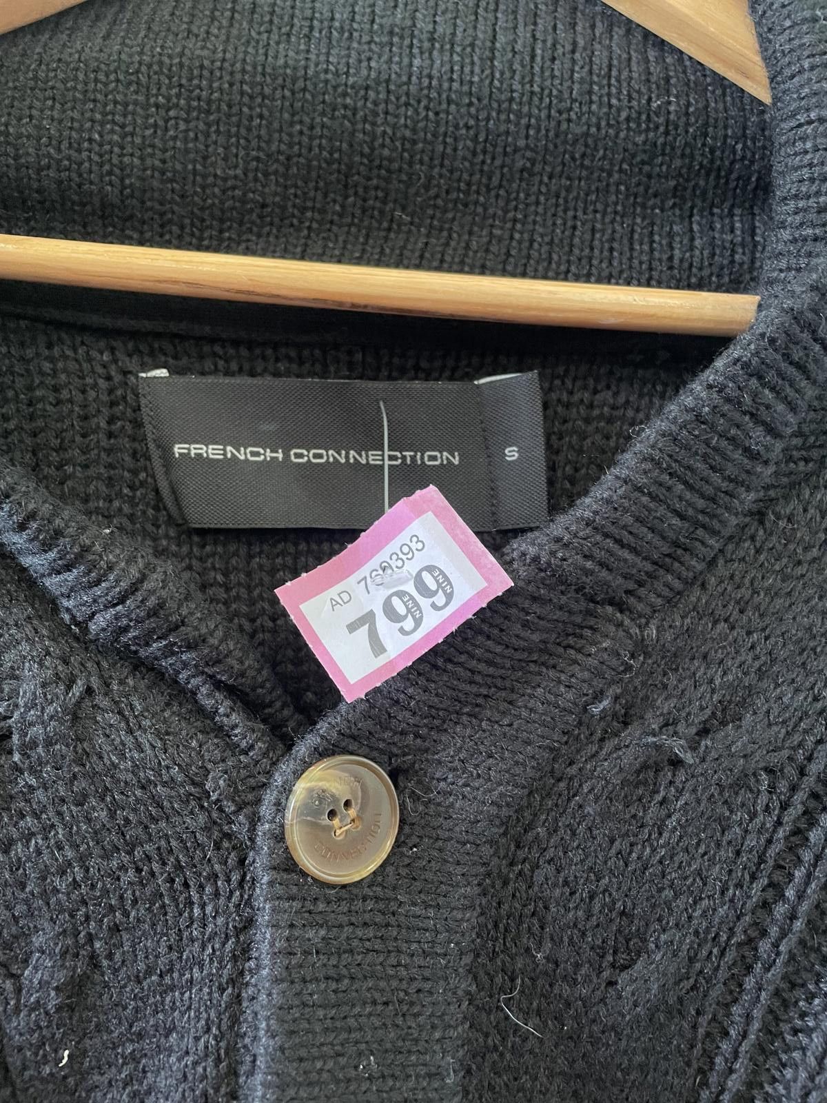 French Connection French Connection Black Knit Button-Up Cardigan Sweater, S Size S / US 4 / IT 40 - 3 Thumbnail