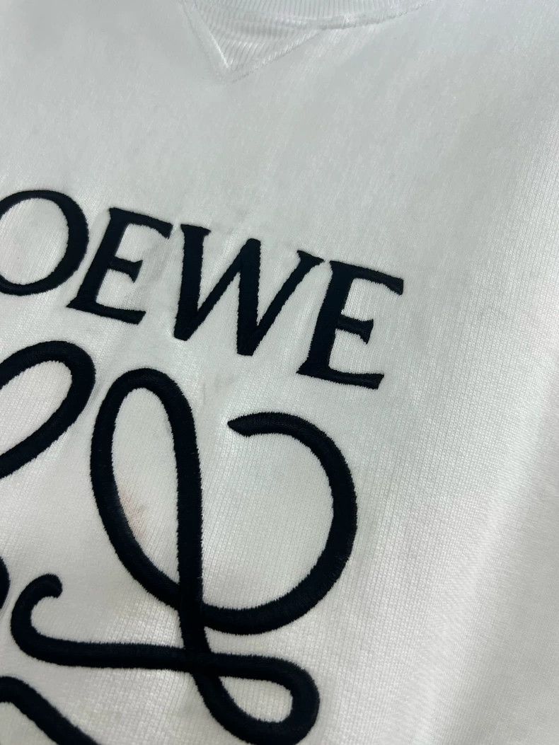 Loewe LOEWE White embroidered hoodie Size S / US 4 / IT 40 - 8 Thumbnail