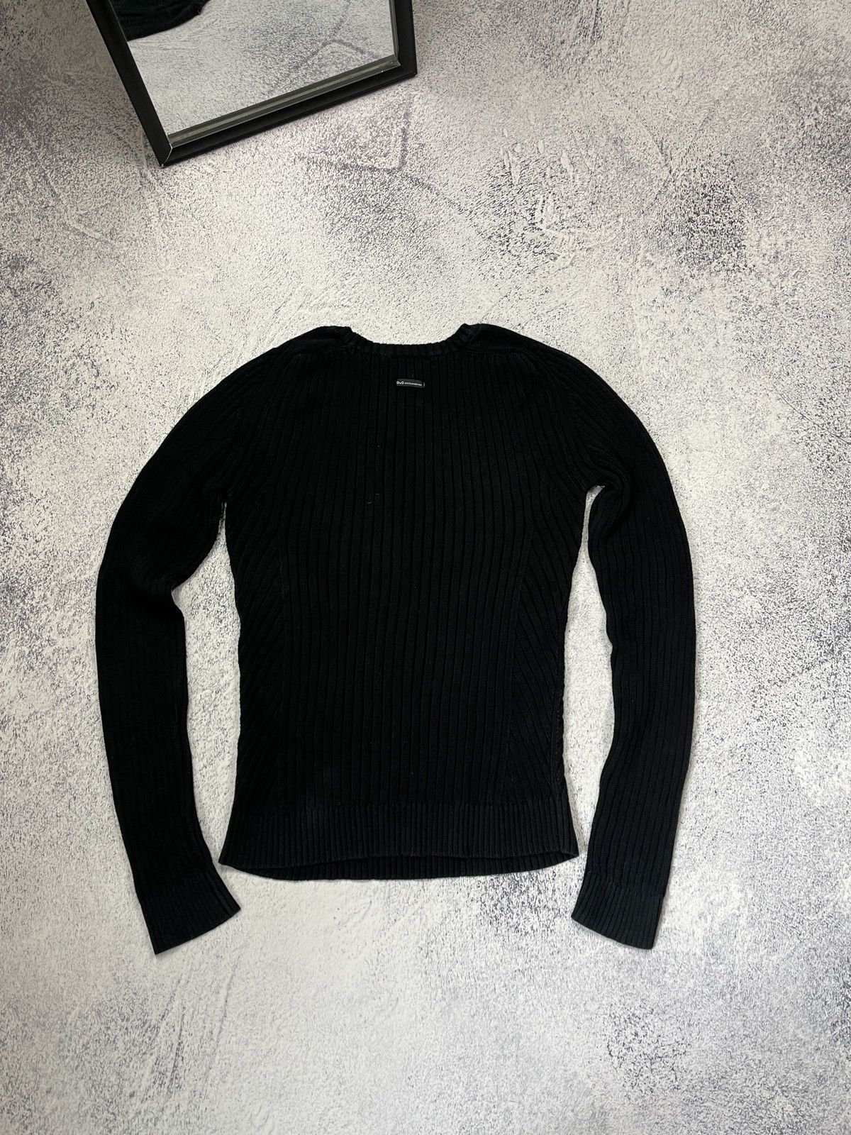Dolce & Gabbana Dolce Gabbana Ribbed Knit Sweater Japanese Avant Garde Y2k Size US XL / EU 56 / 4 - 10 Thumbnail