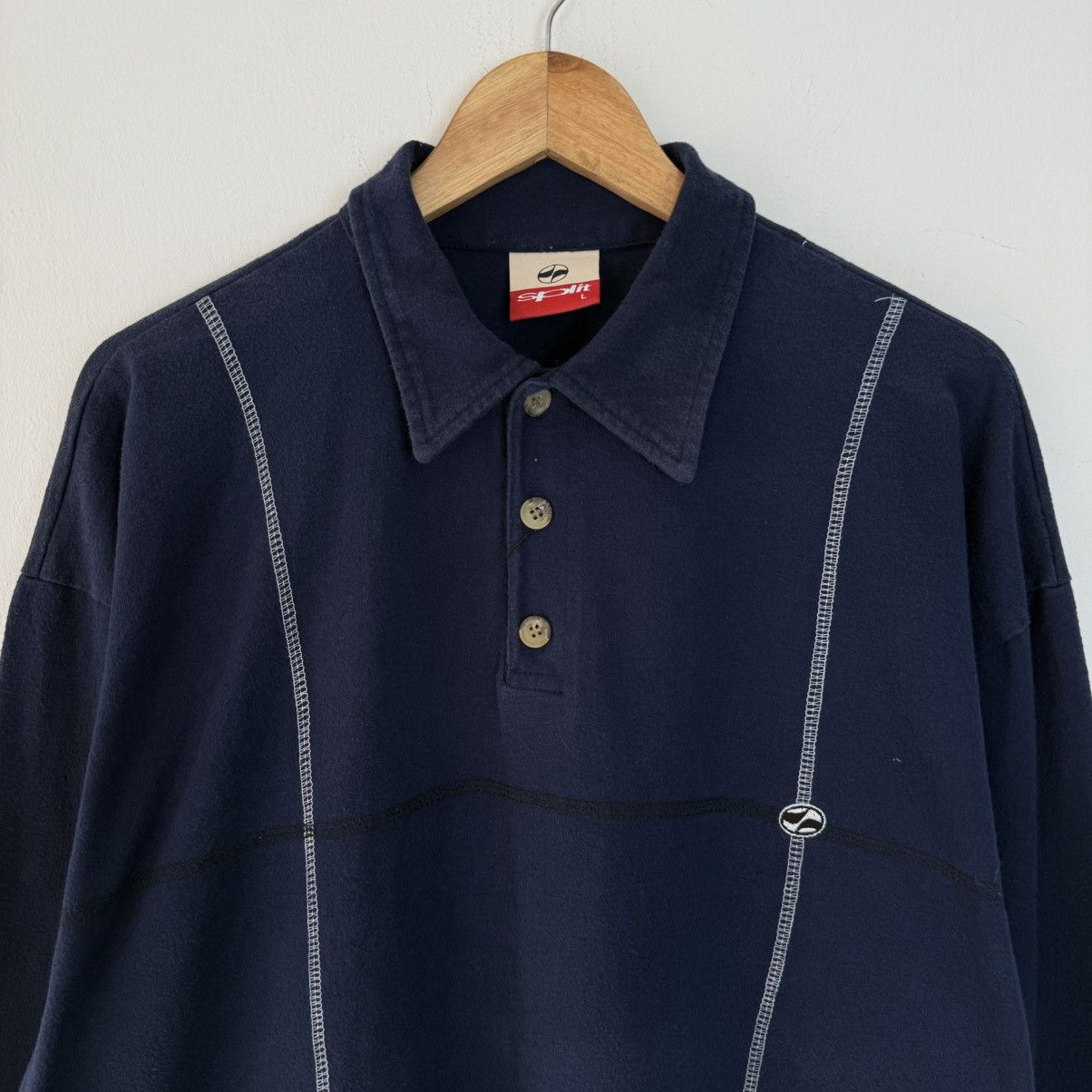 Split 90’s Split Skateboard Rugby Shirt. Size US L / EU 52-54 / 3 - 1 Thumbnail