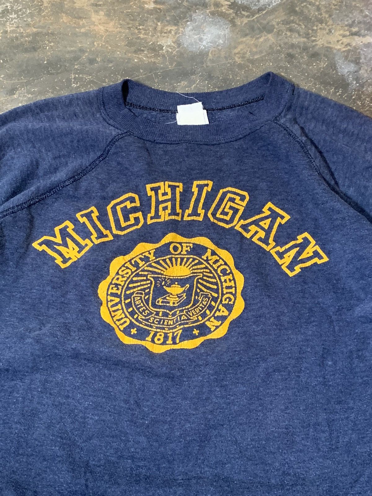Vintage Rare Vintage 80's University of michigan Sweatshirt Size US M / EU 48-50 / 2 - 2 Thumbnail
