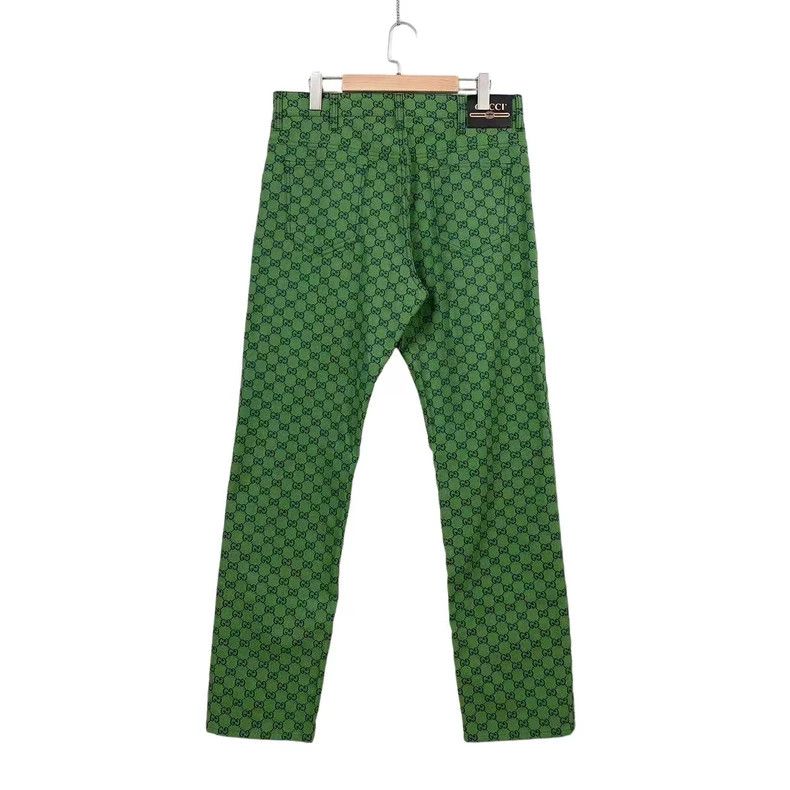 Gucci GucciGreen full-printed logo trousers 2503-Nextarrow Size US 36 / EU 52 - 2 Thumbnail