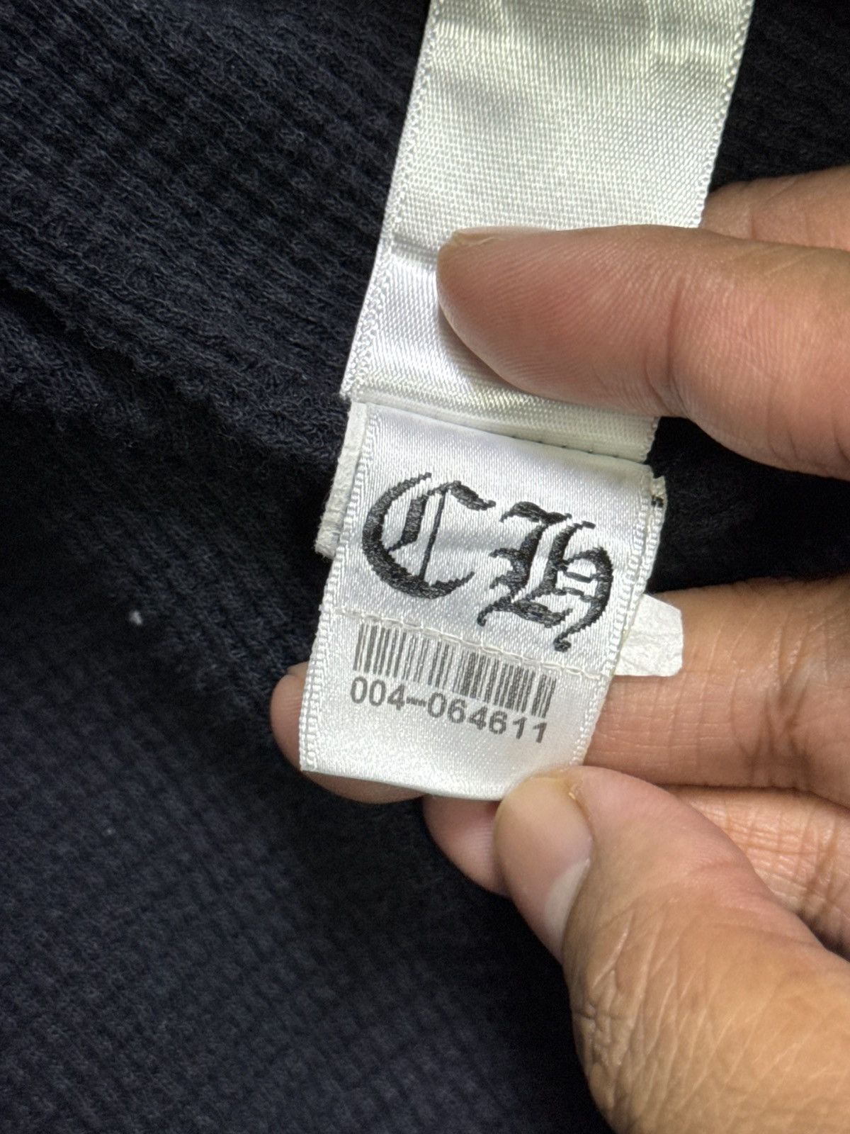 Chrome Hearts THRASHED! CROSS PLUS THERMAL HOODIE Size US S / EU 44-46 / 1 - 12 Thumbnail