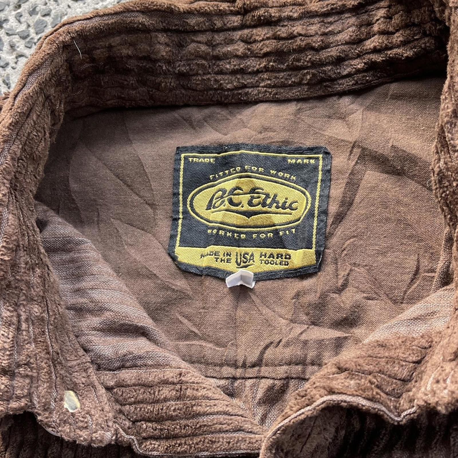 Other Brown corduroy button-up shirt 👔 Size US XL / EU 56 / 4 - 2 Thumbnail