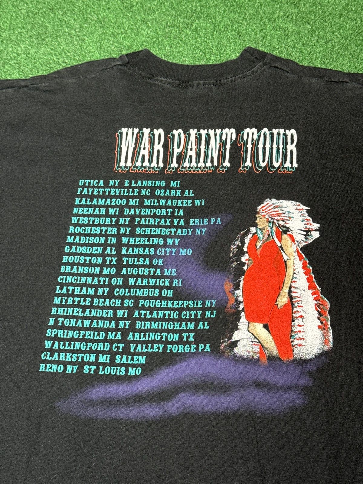 Band Tees Lorrie Morgan Concert Tour War Paint XXL T Shirt 23x32 Size US XXL / EU 58 / 5 - 4 Thumbnail