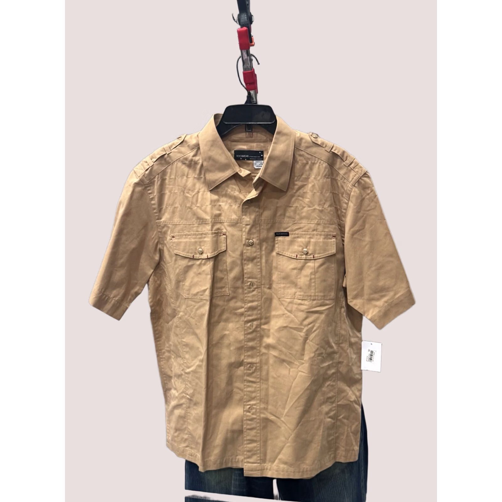 Rocawear Roca Wear SHORT SLEEVE BUTTON UP SHIRT Medium M Multicolor Men Size US M / EU 48-50 / 2 - 1 Thumbnail