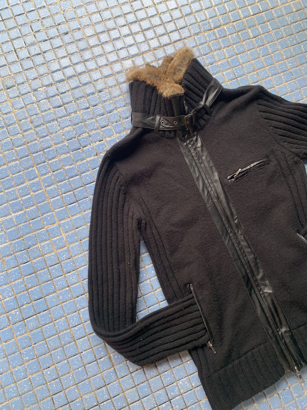 If Six Was Nine In the attic mink fur jacket/sweater acrylic + wool meterial Size L / US 10 / IT 46 - 6 Thumbnail