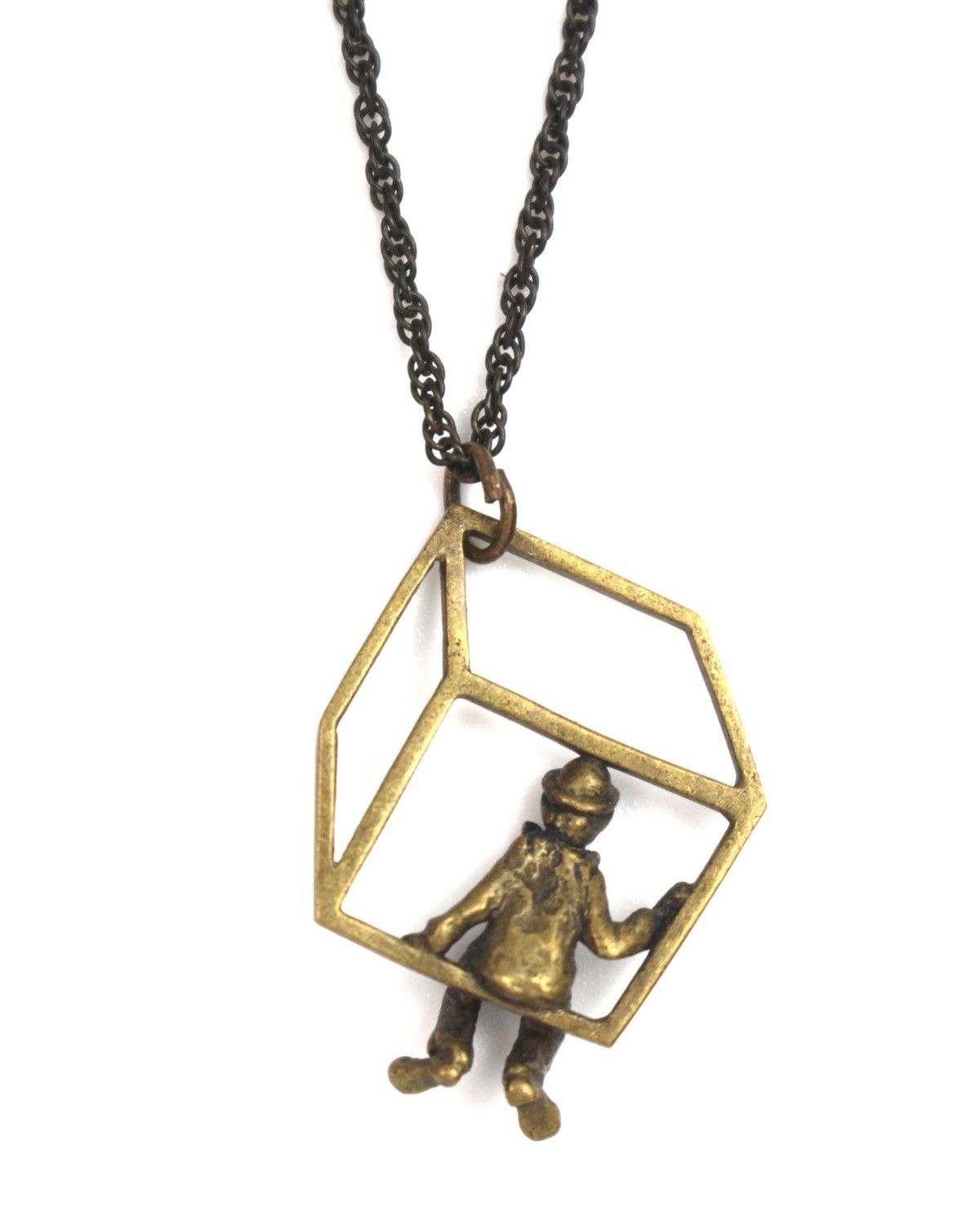 Hysteric Glamour 2000S JAPANESE MADE FLOATING CUBE FIGURE PENDANT NECKLACE Size ONE SIZE - 4 Thumbnail