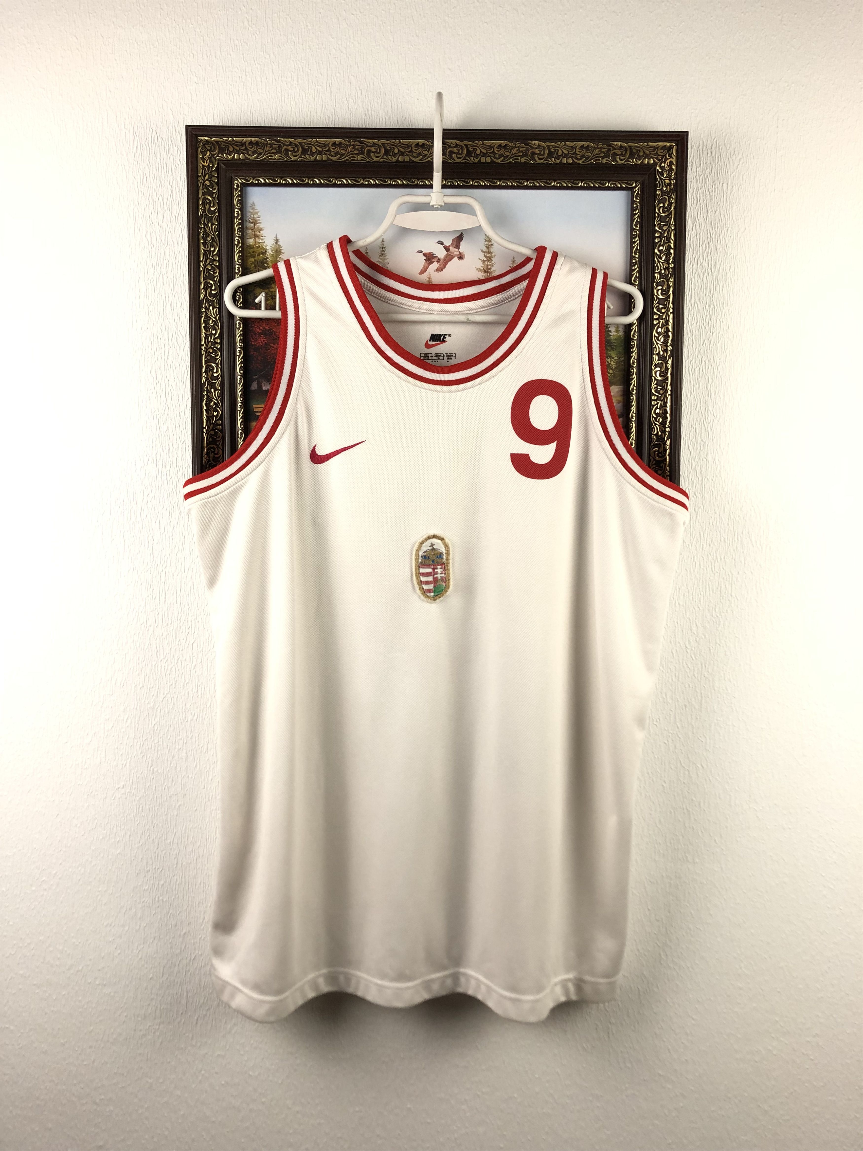 Nike Vintage Nike Hungary Basketball Jersey #9 Player Issue Shirt Size US XL / EU 56 / 4 - 1 Thumbnail
