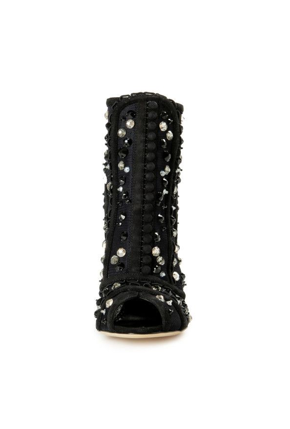 Dolce & Gabbana o1y0825 Spool Heel Ankle Boots in Black Size US 6 / IT 36 - 3 Thumbnail