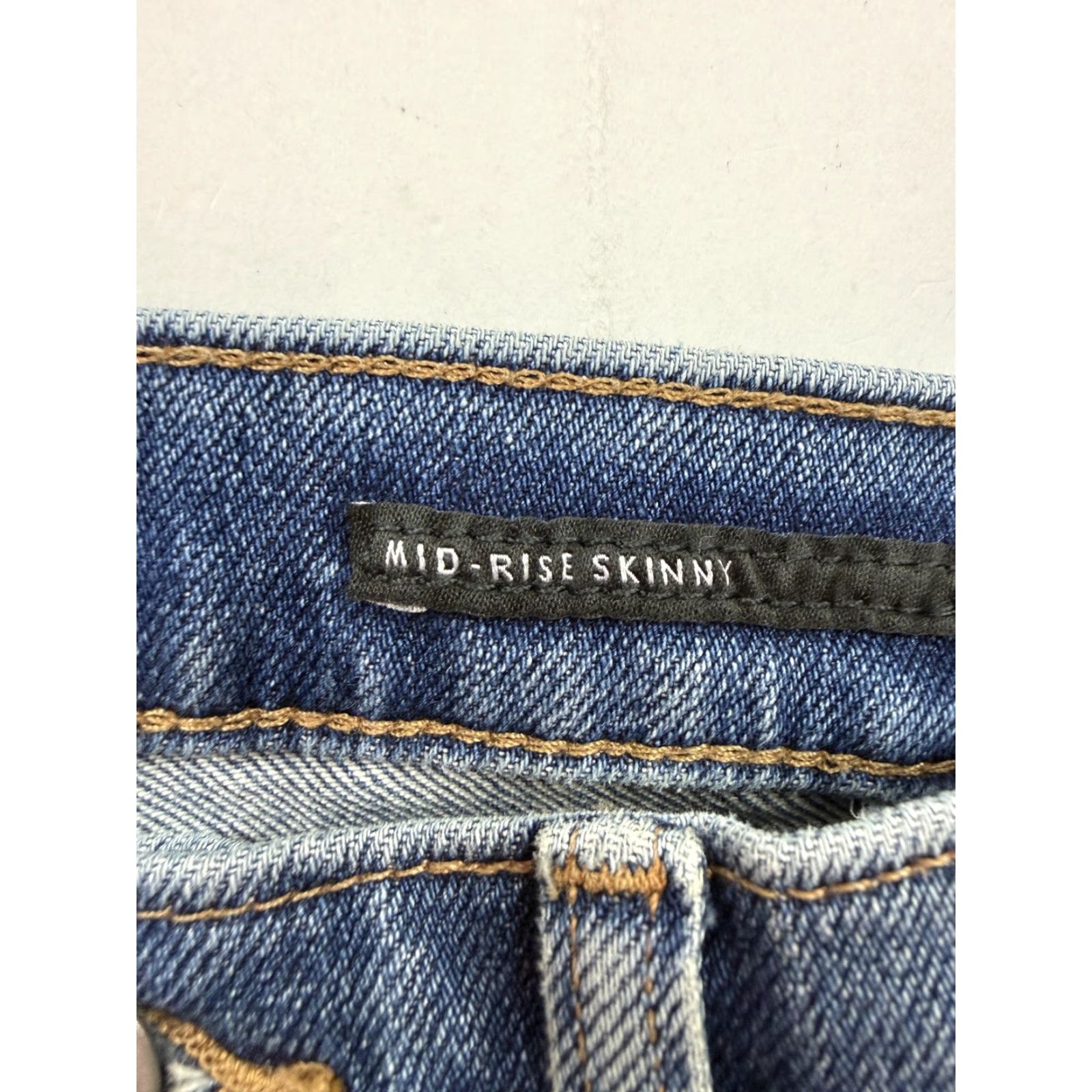 Banana Republic Banana Republic Jeans Womens 29 Blue Mid Rise Skinny Ankle Slit Stretch Denim Size 29" - 5 Thumbnail