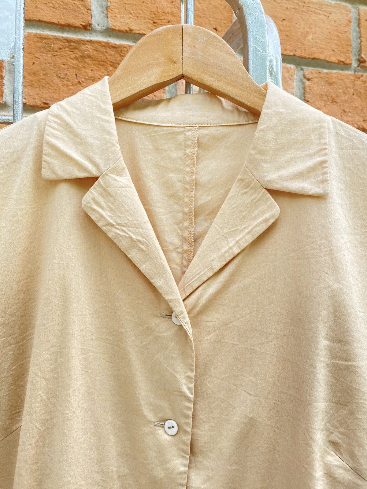 Jil Sander JILSANDER beige blouse shirt Size M / US 6-8 / IT 42-44 - 7 Thumbnail