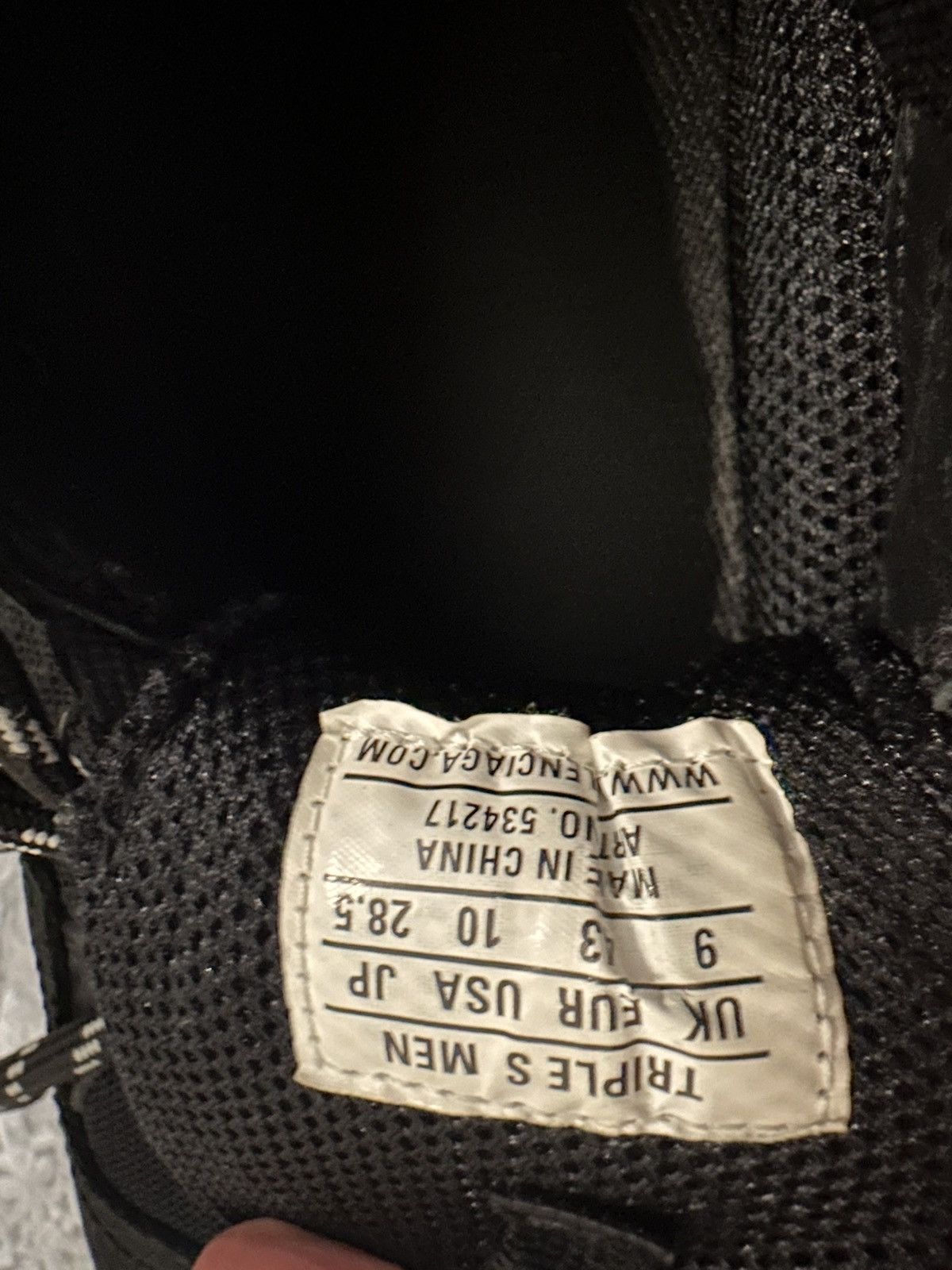 Balenciaga Balenciaga Triple S Black (2019) Size US 10 / EU 43 - 5 Thumbnail
